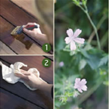 Verarbeitung und Anwendung WoCa Decking Oil With Decking Oil you can treat and maintain decking timber.